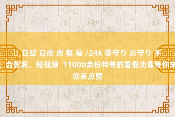 ✨白蛇 白虎 虎 龍 福 /24k 御守り お守り 手抄报、合影照、短视频  11000余份特等的暑假功课等你来点赞